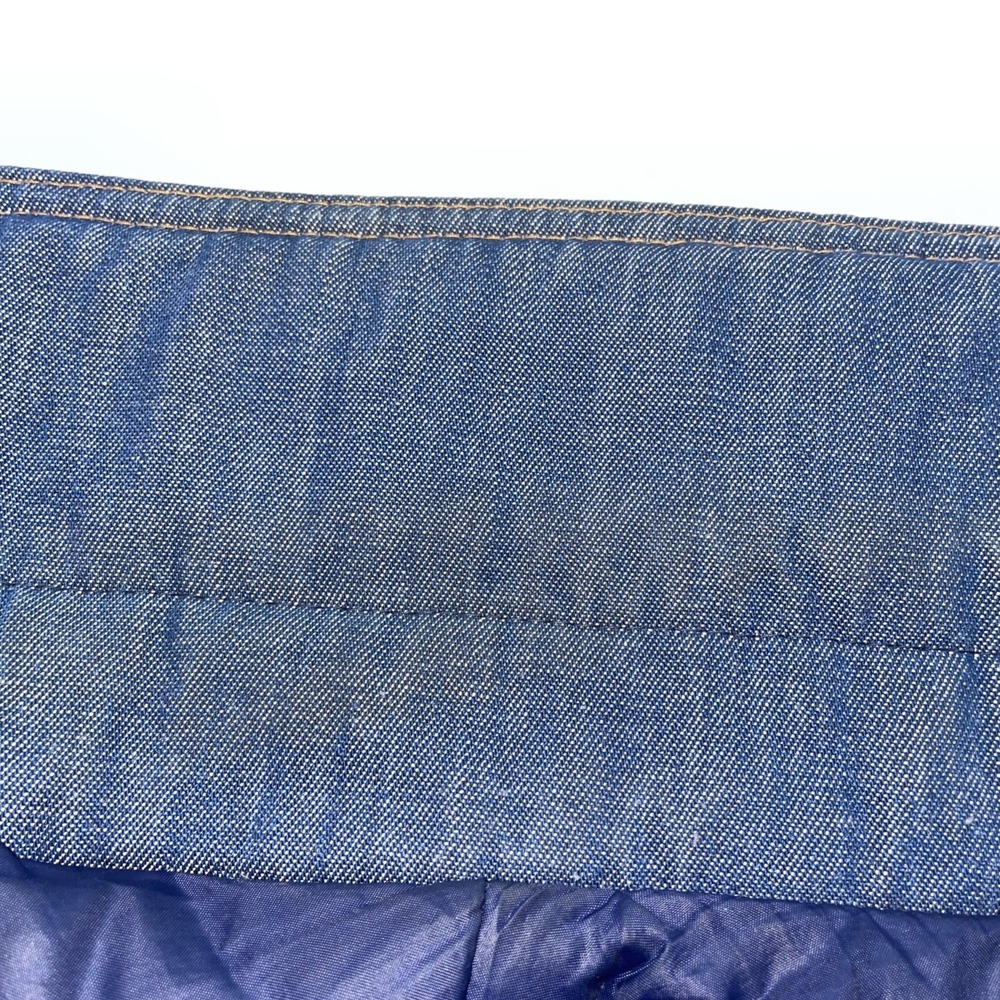 RARE VINTAGE 1970s Ski Levi's [ORANGE TAB] Goose Down Denim Vest Size L - Picture 9 of 10